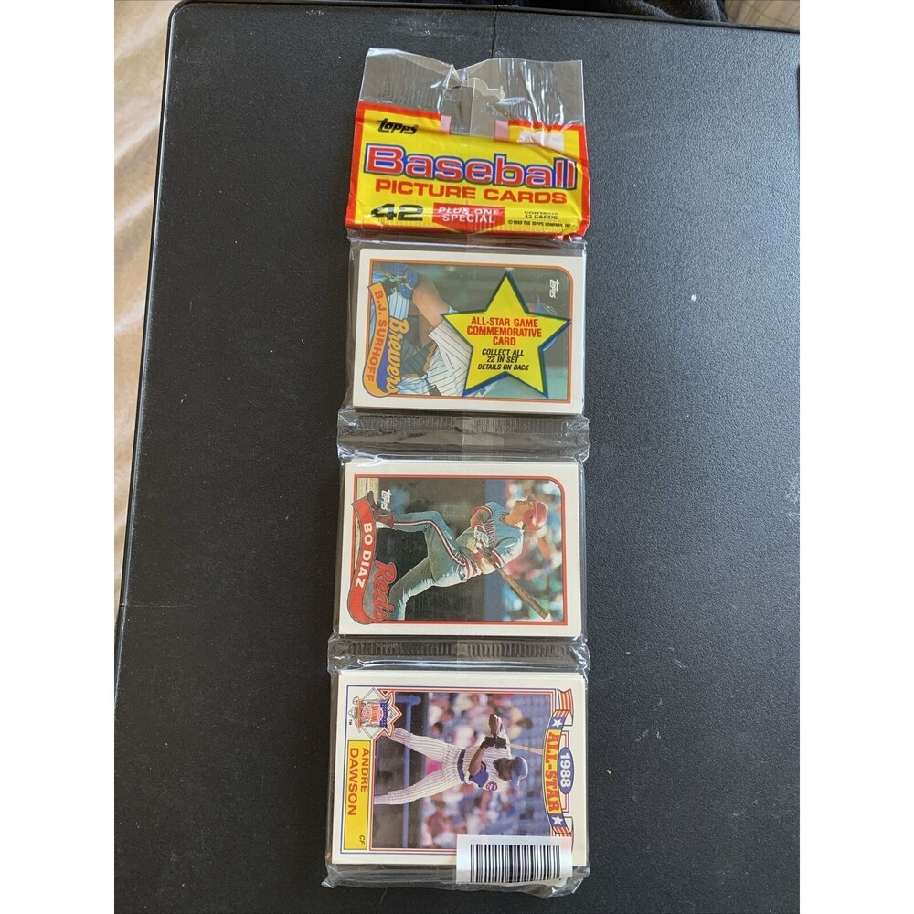 1989 Topps MLB Rack Pack RC New Unopen 43 Cards Ryan, Griffey, Grace, Ripken, Bo
